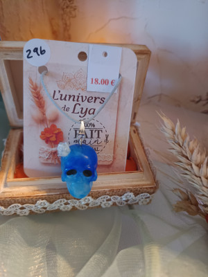 Mystic Blue & White Skull