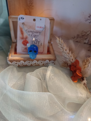 Mystic Blue & White Skull