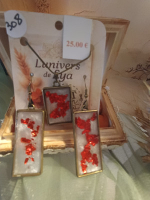 Parure Flammes d'Écarlate