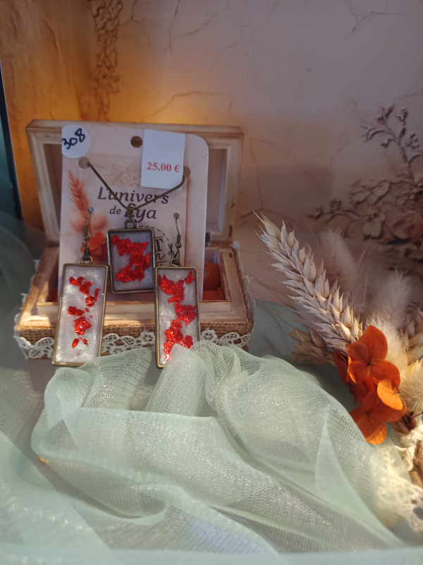 Parure Flammes d'Écarlate